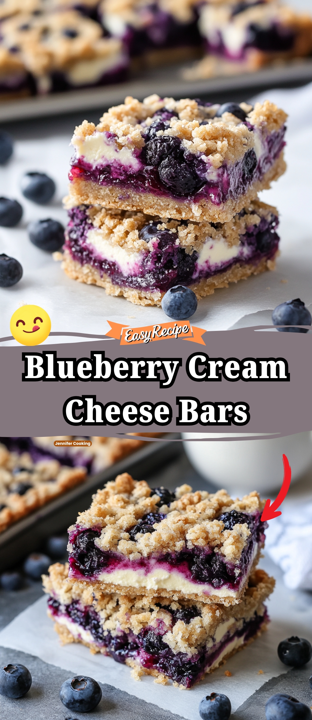 Blueberry Cream Cheese Bars