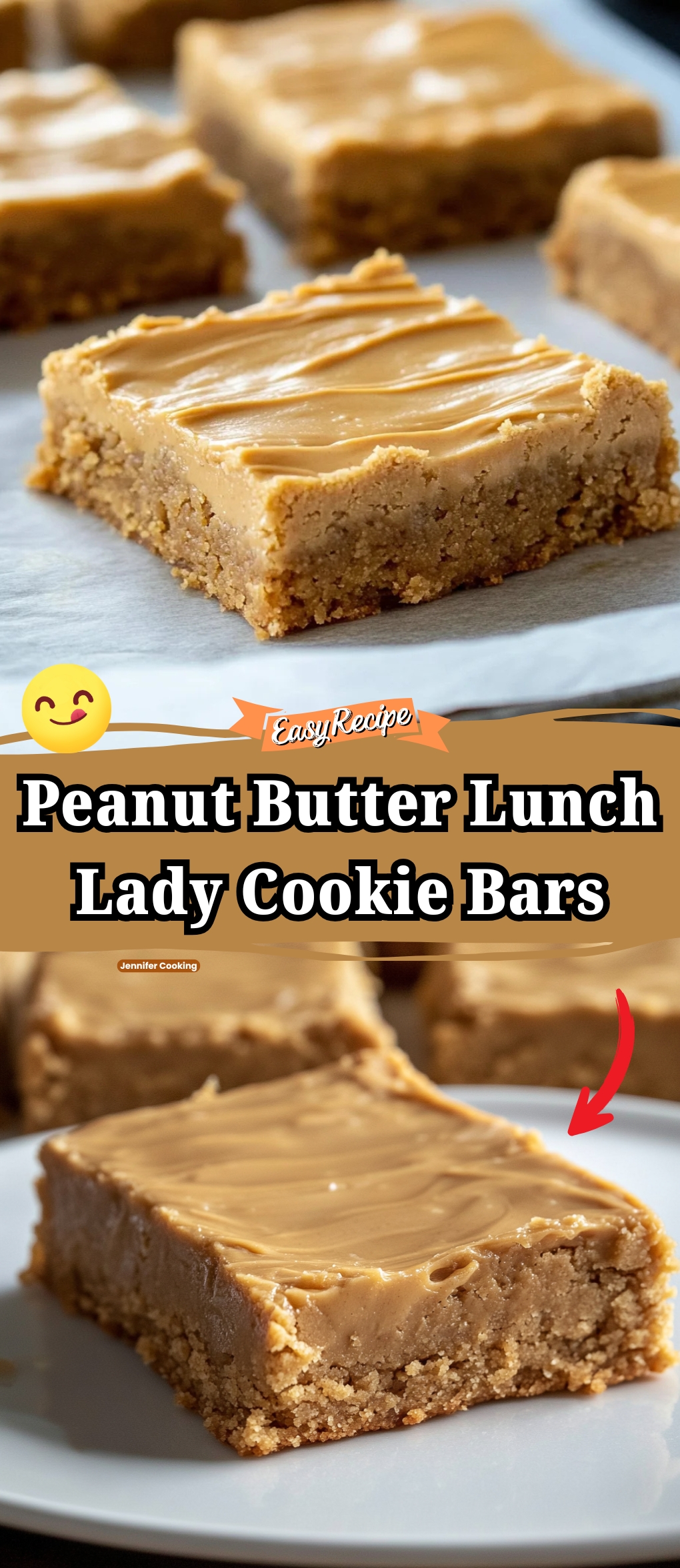 Peanut Butter Lunch Lady Cookie Bars