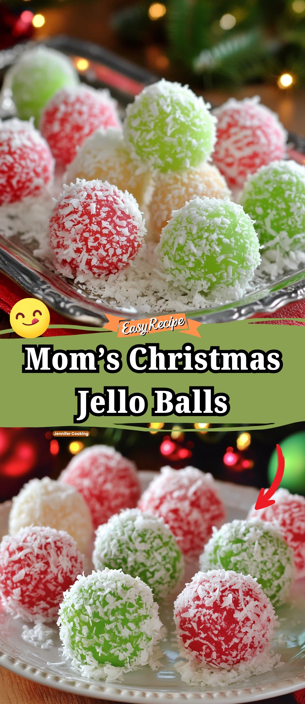 Mom’s Christmas Jello Balls