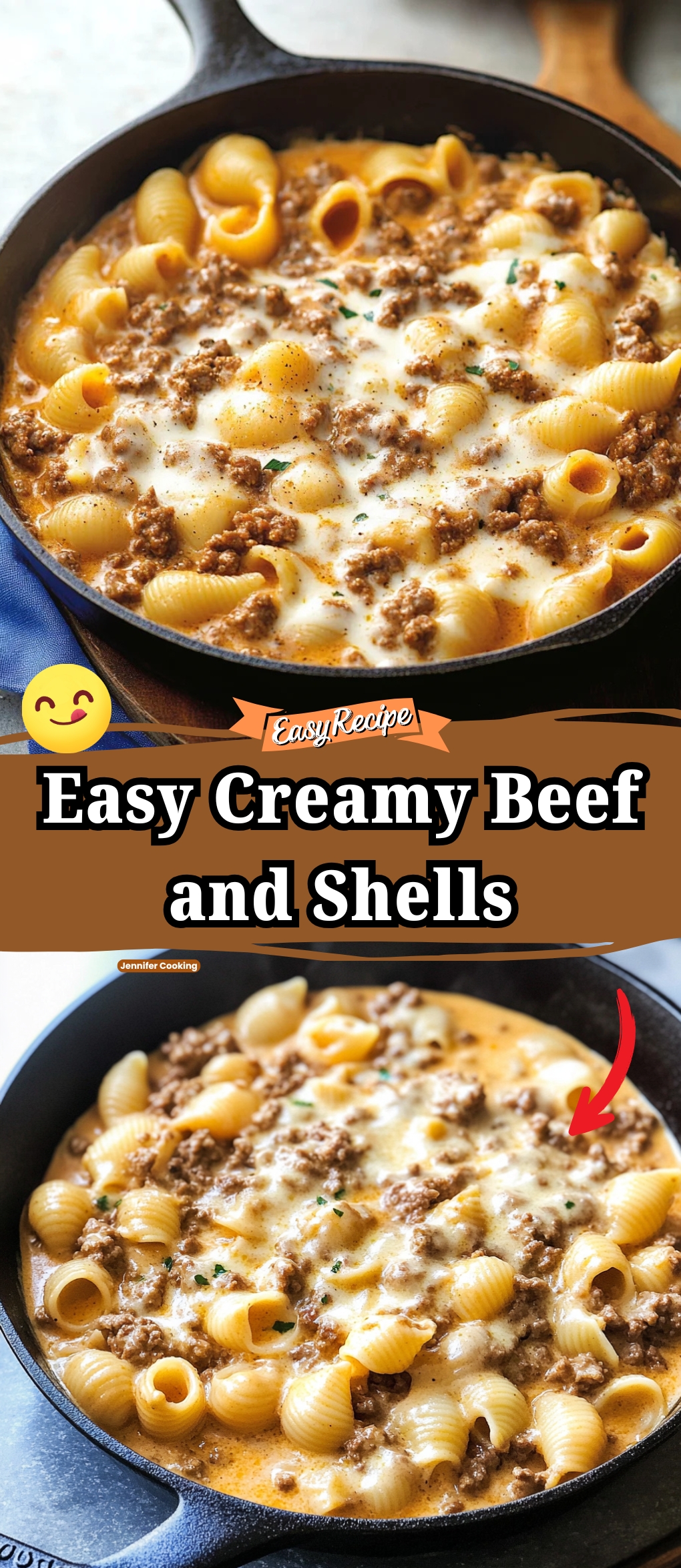 Creamy Beef and Shells