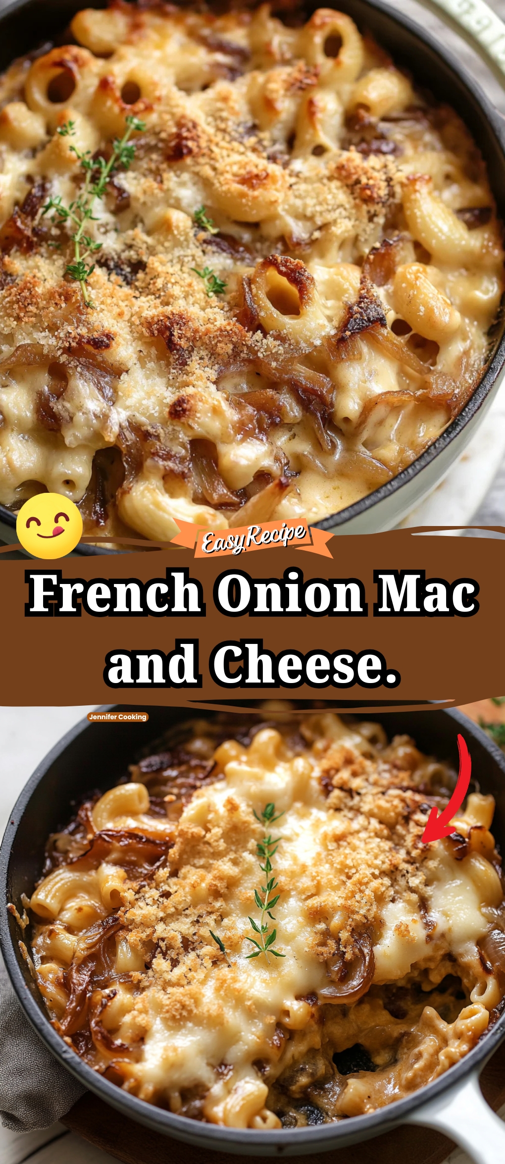 French Onion Mac and Cheese.
