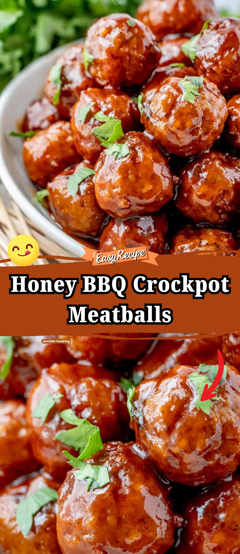 Honey BBQ Crockpot Meatballs