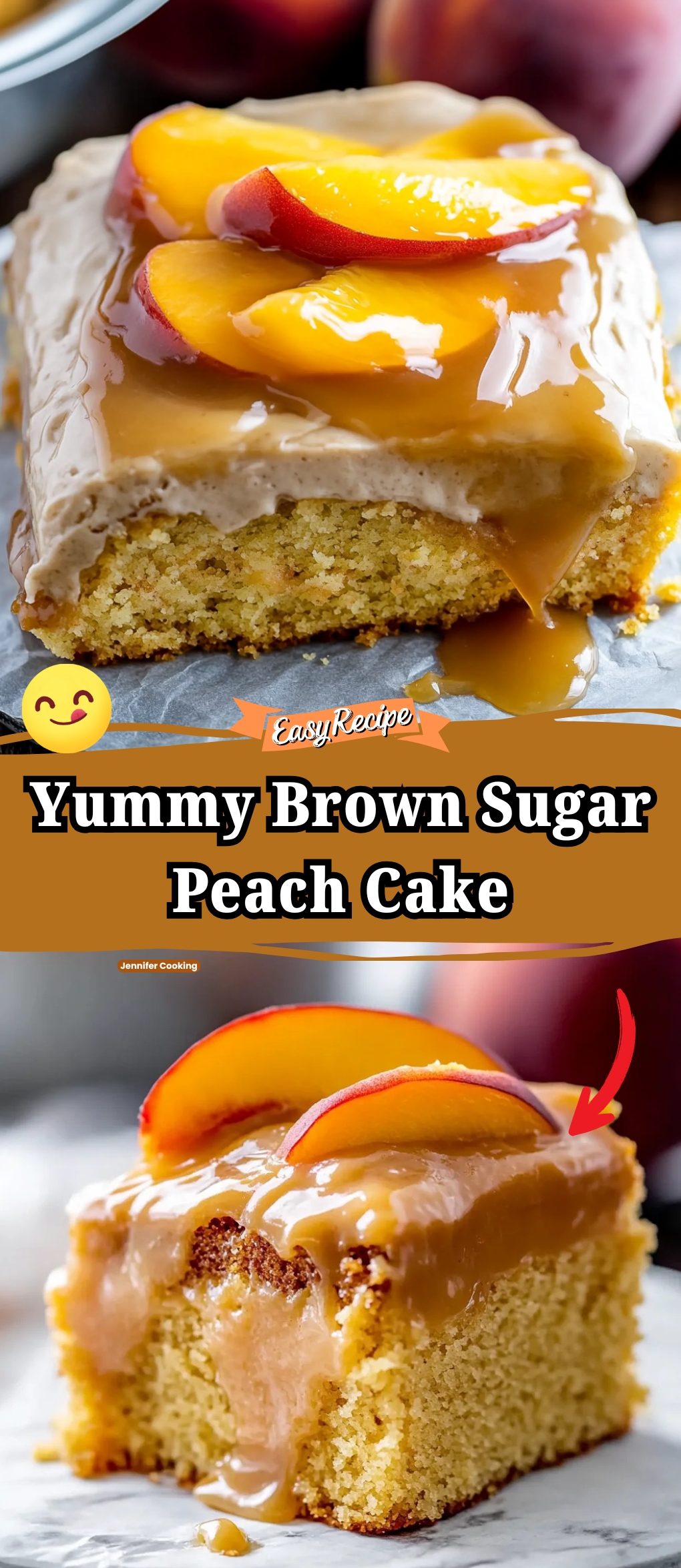 Brown Sugar Peach Cake