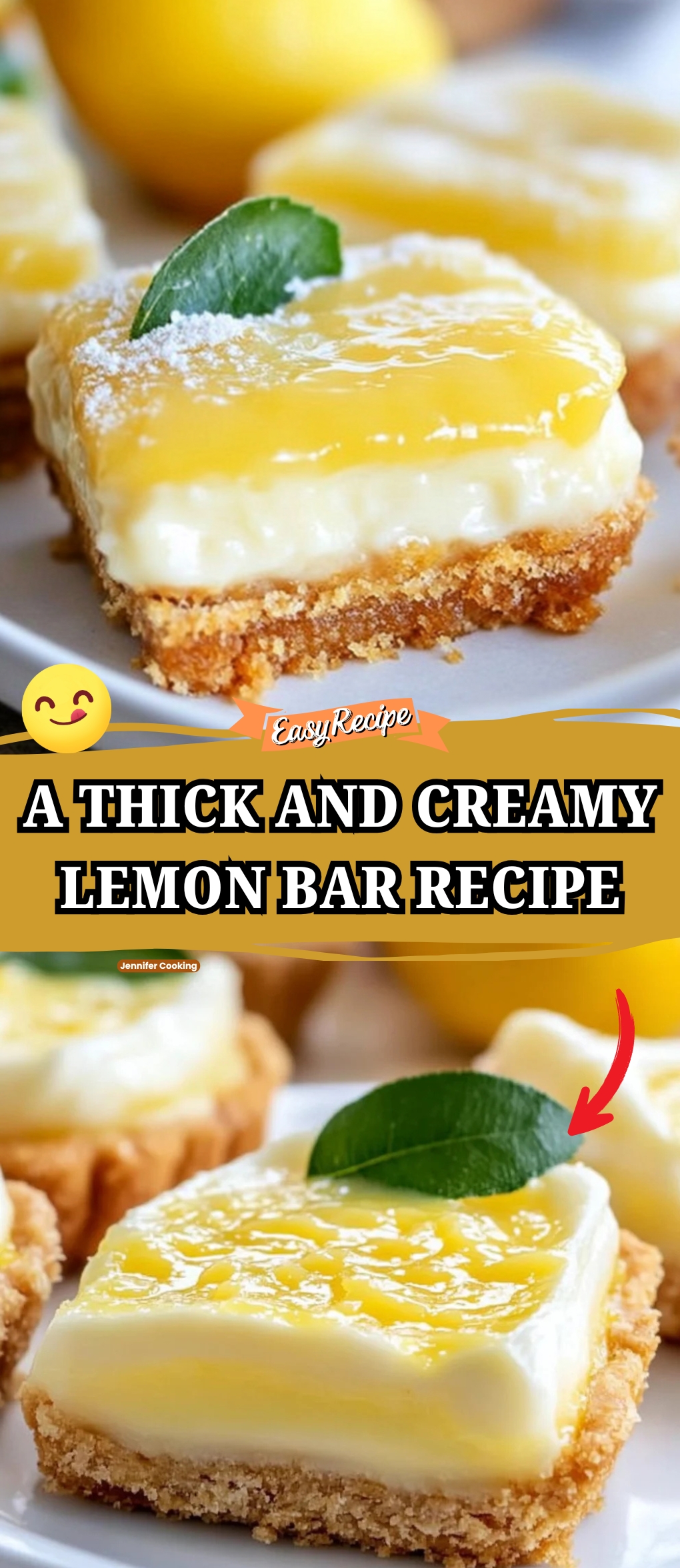 A THICK AND CREAMY LEMON BAR RECIPE