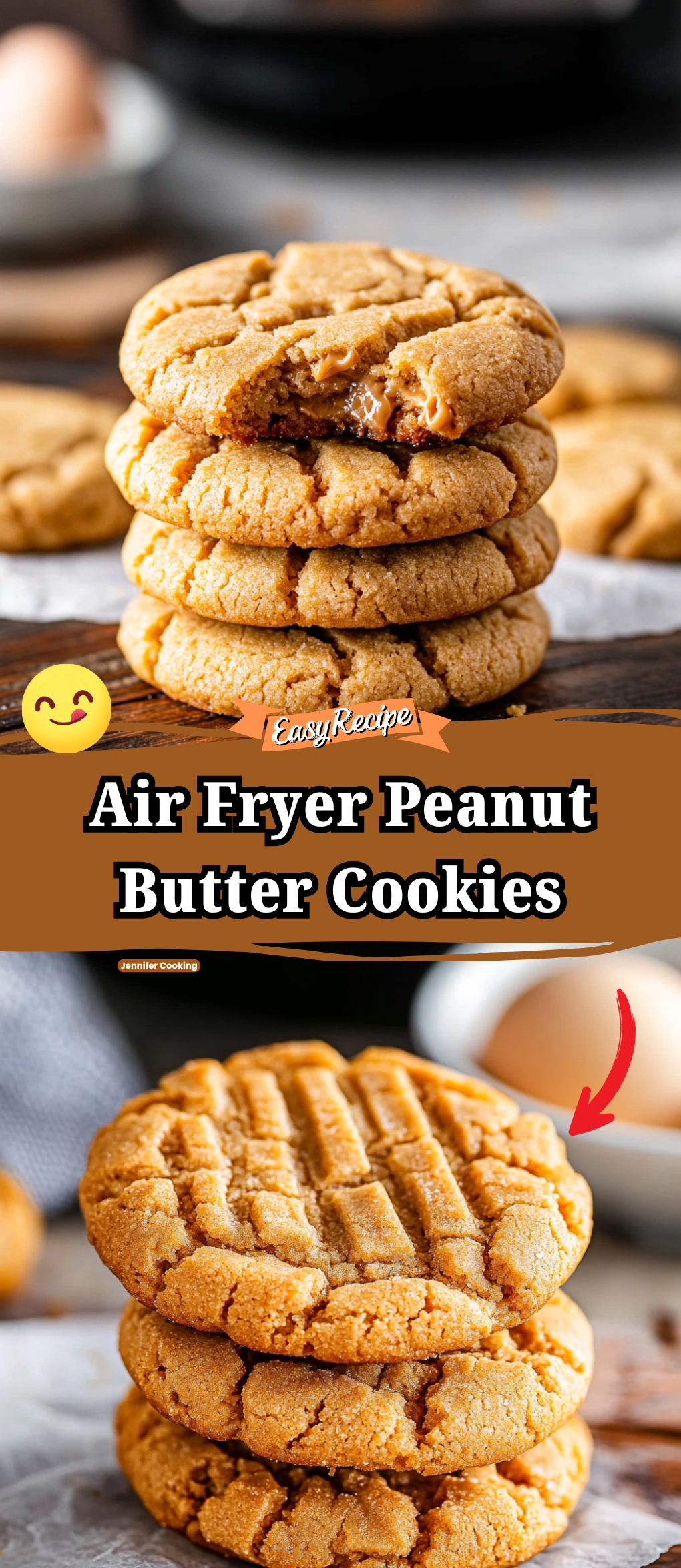 Air Fryer Peanut Butter Cookies