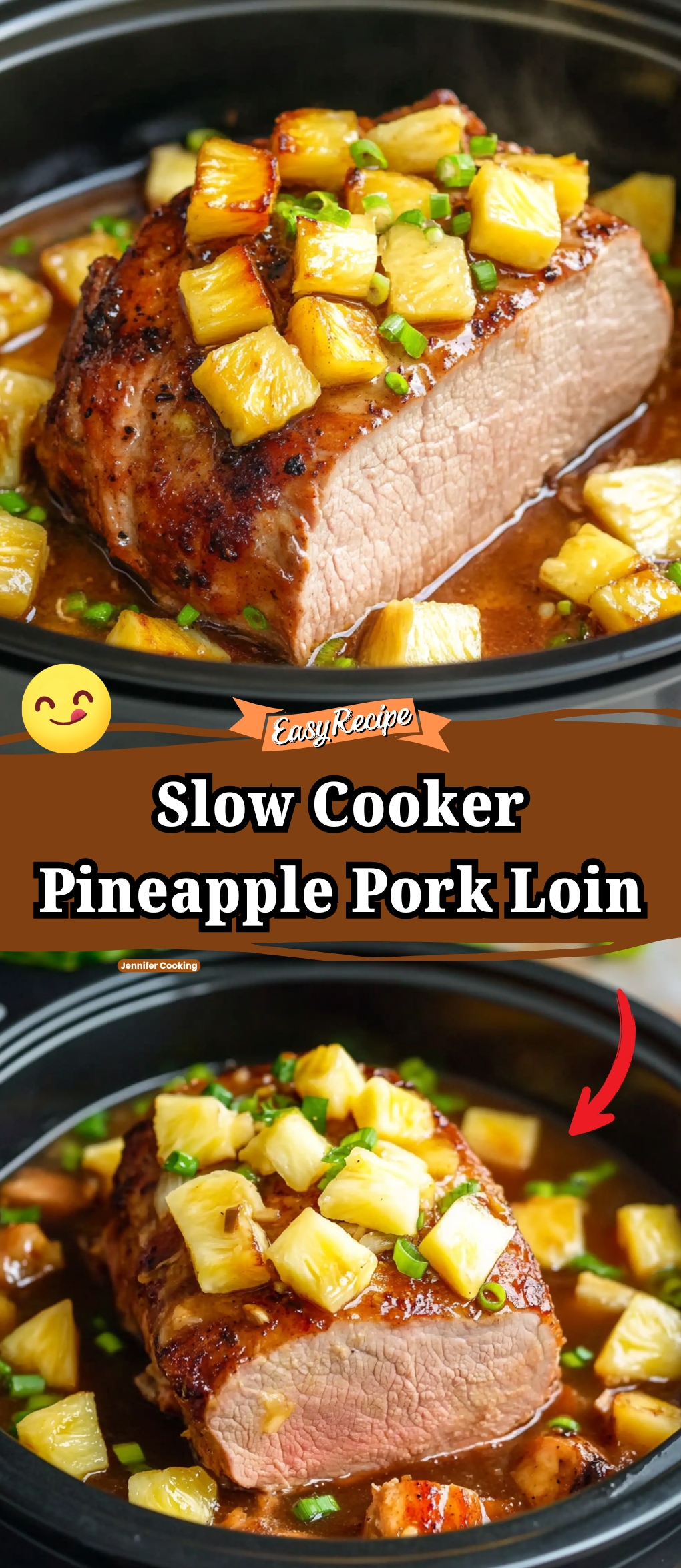 Slow Cooker Pineapple Pork Loin