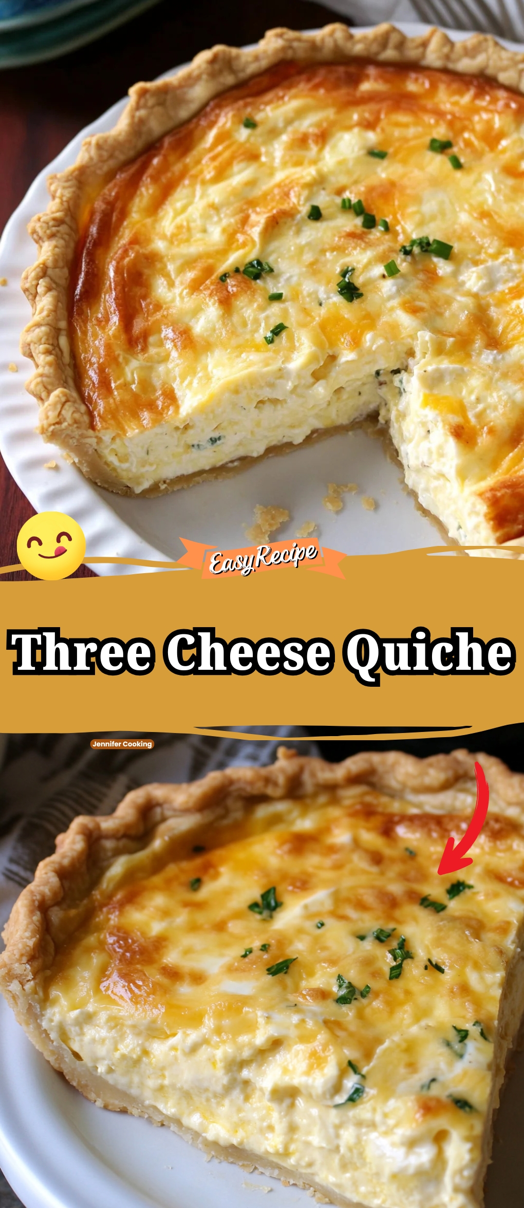 Three Cheese Quiche