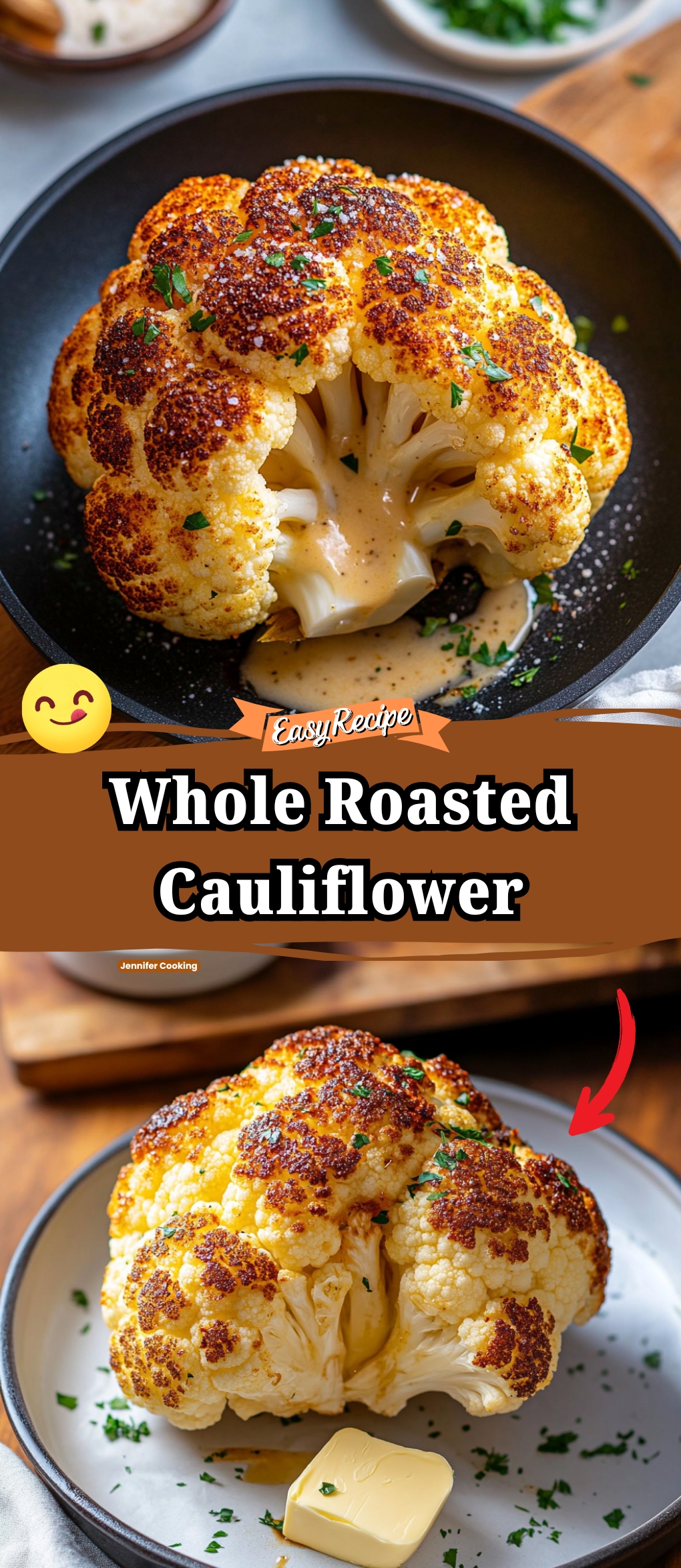 Whole Roasted Cauliflower