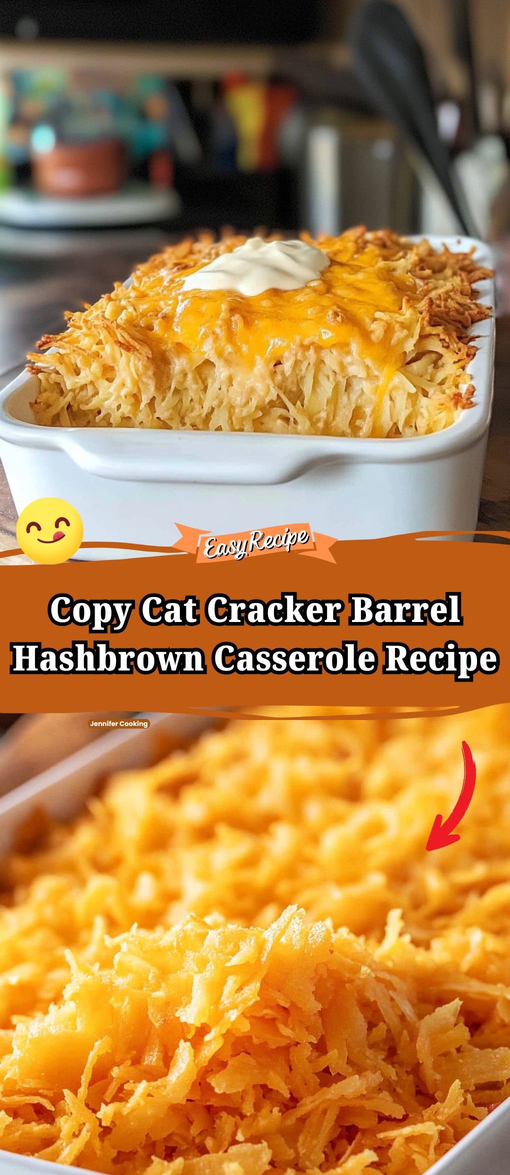 Copy Cat Cracker Barrel Hashbrown Casserole Recipe