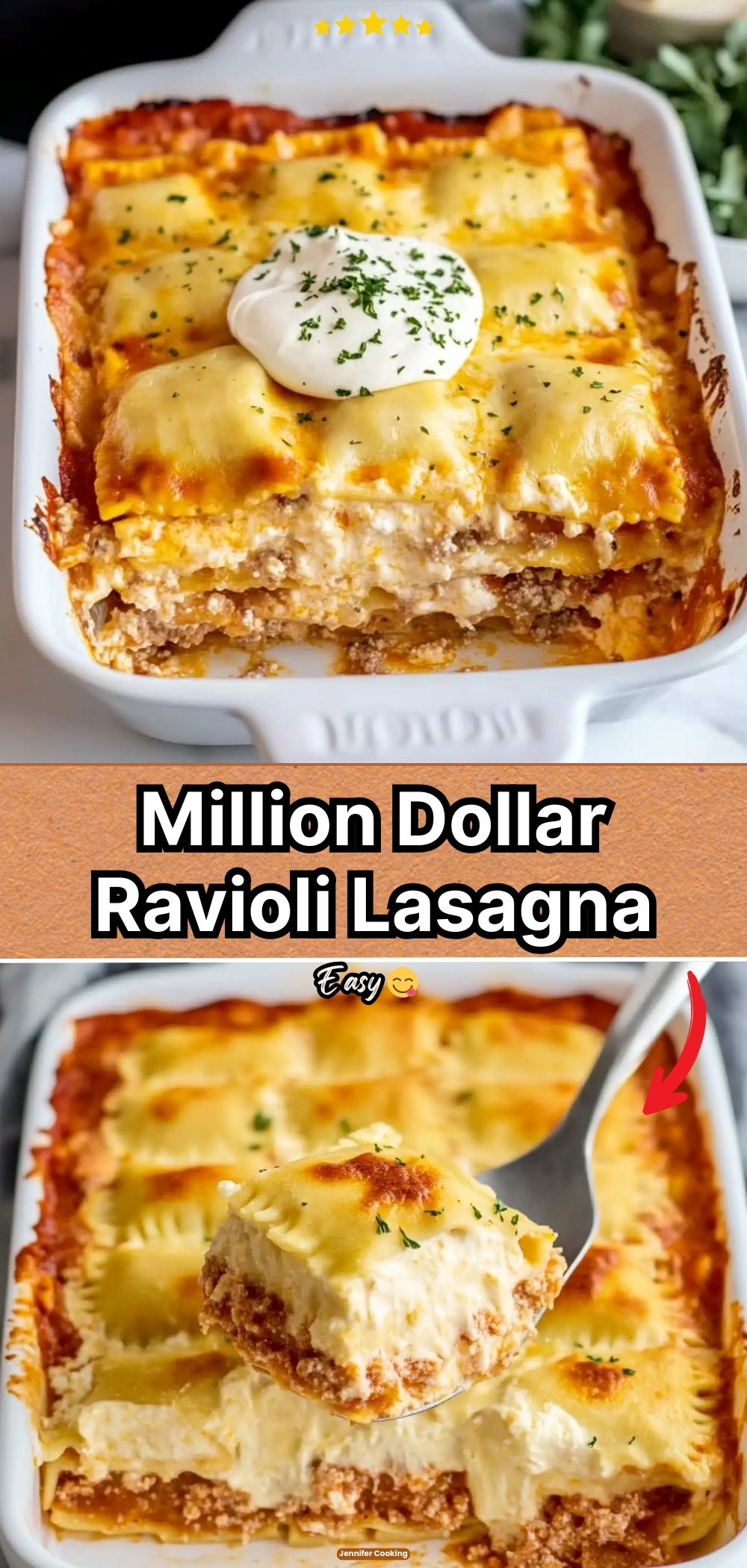 Million Dollar Ravioli Lasagna