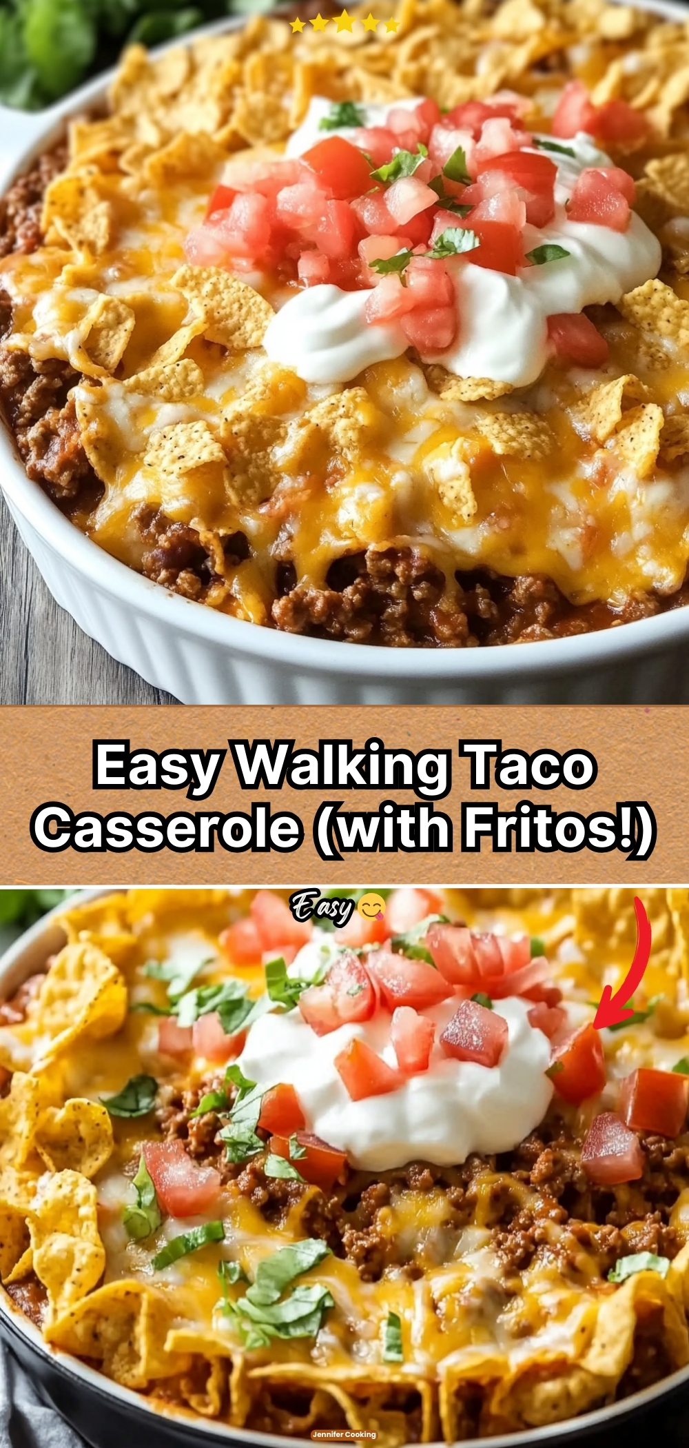 Easy Walking Taco Casserole (with Fritos!)