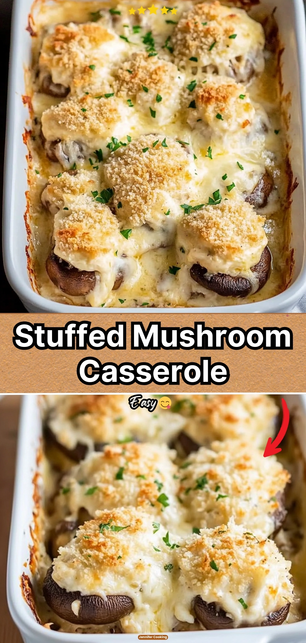 Stuffed Mushroom Casserole