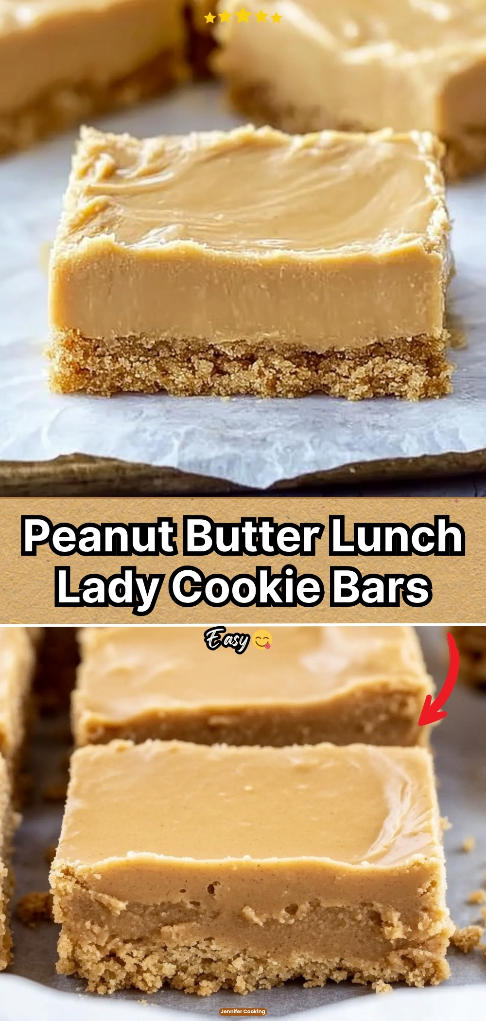 Peanut Butter Lunch Lady Cookie Bars