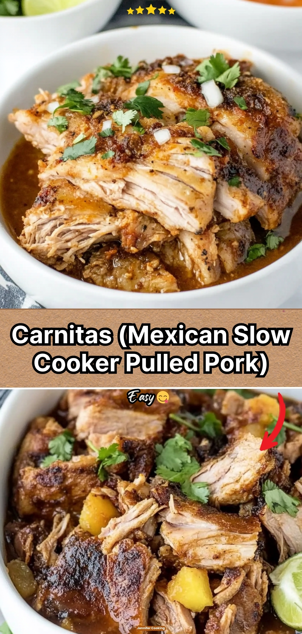 Carnitas (Mexican Slow Cooker Pulled Pork)