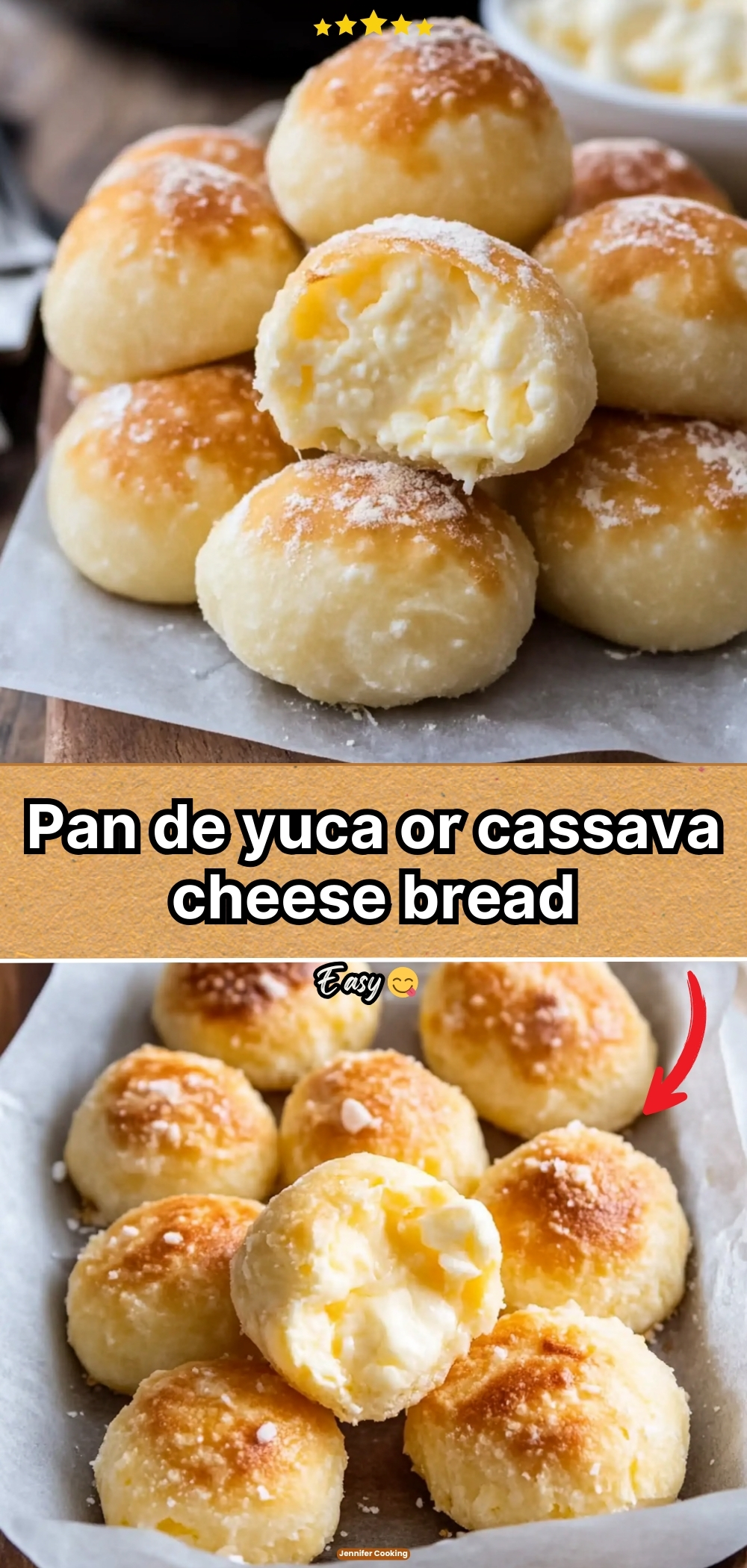 Pan de yuca or cassava cheese bread