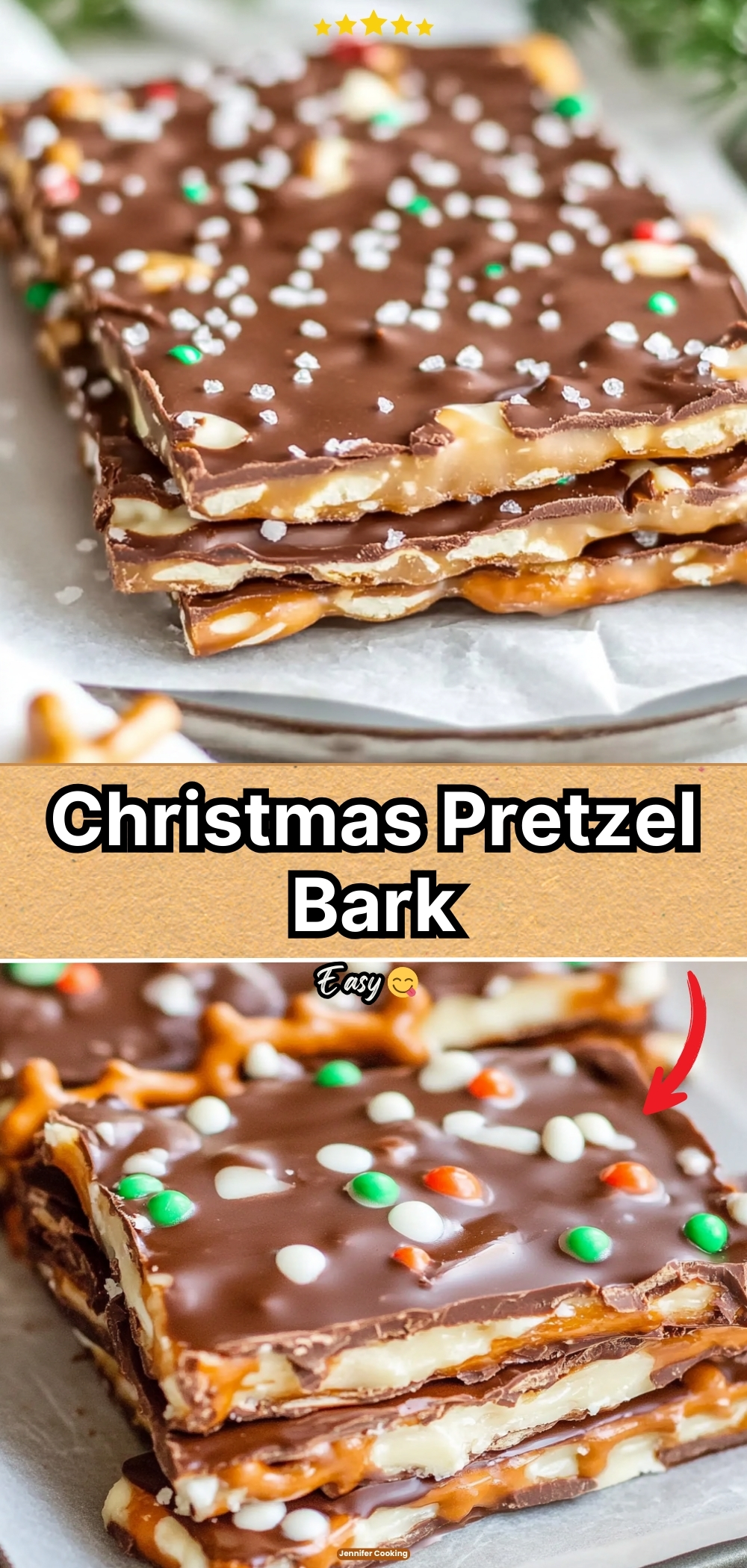 Christmas Pretzel Bark