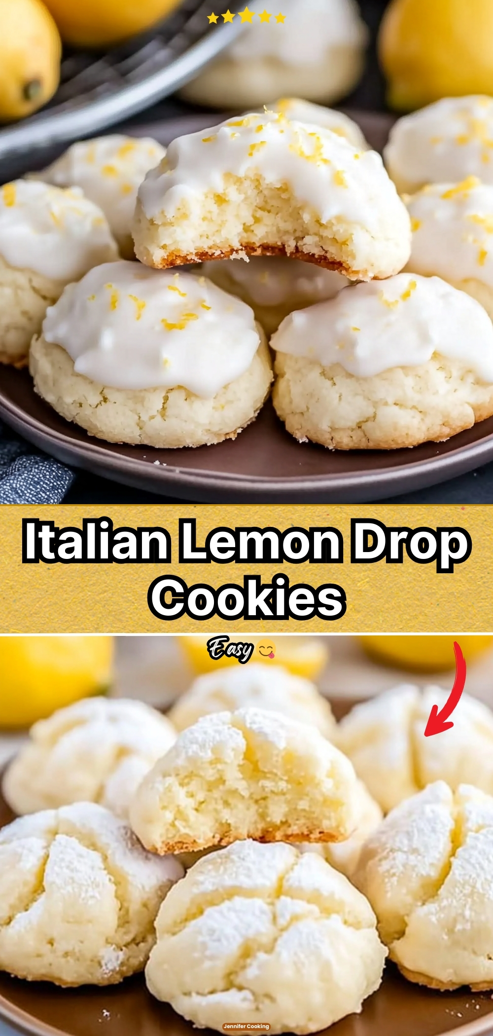 Italian Lemon Drop Cookies