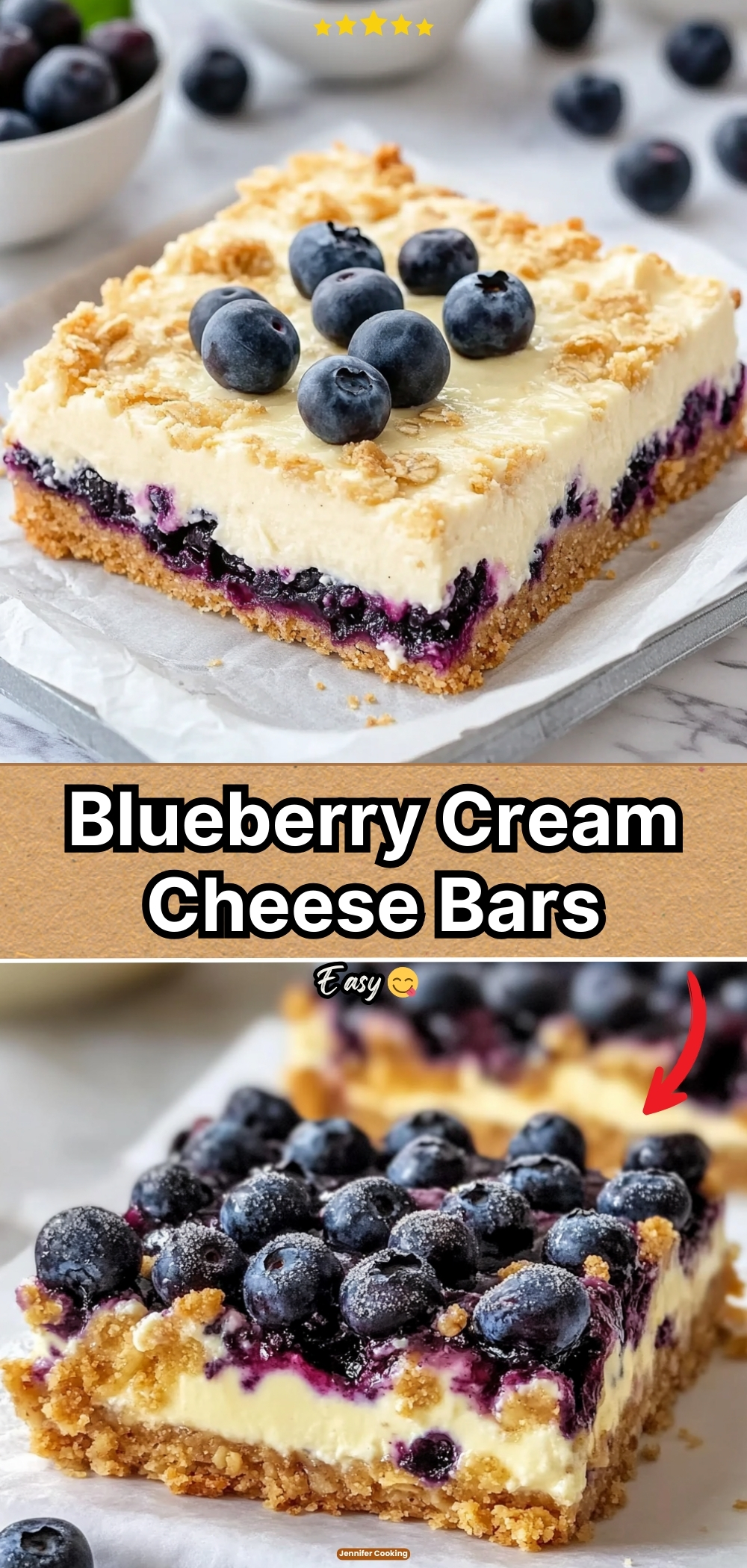 Blueberry Cream Cheese Bars