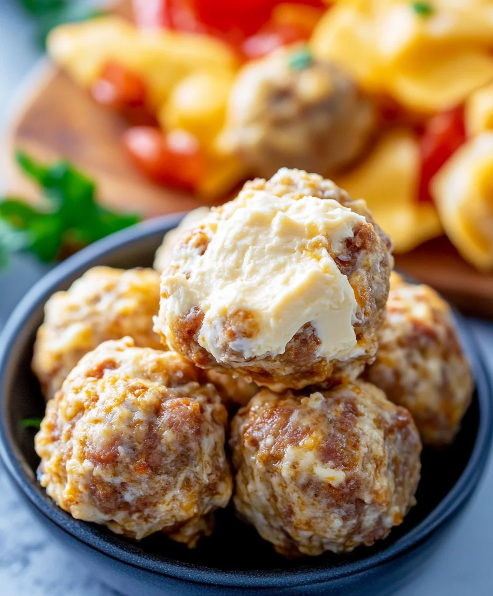 Cream Cheese Sausage Balls