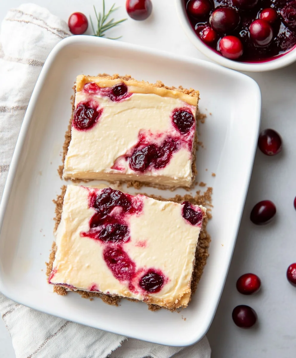 Cranberry Cheesecake Bars
