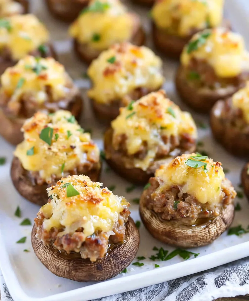 Sausage Stuffed Mushrooms Recipe