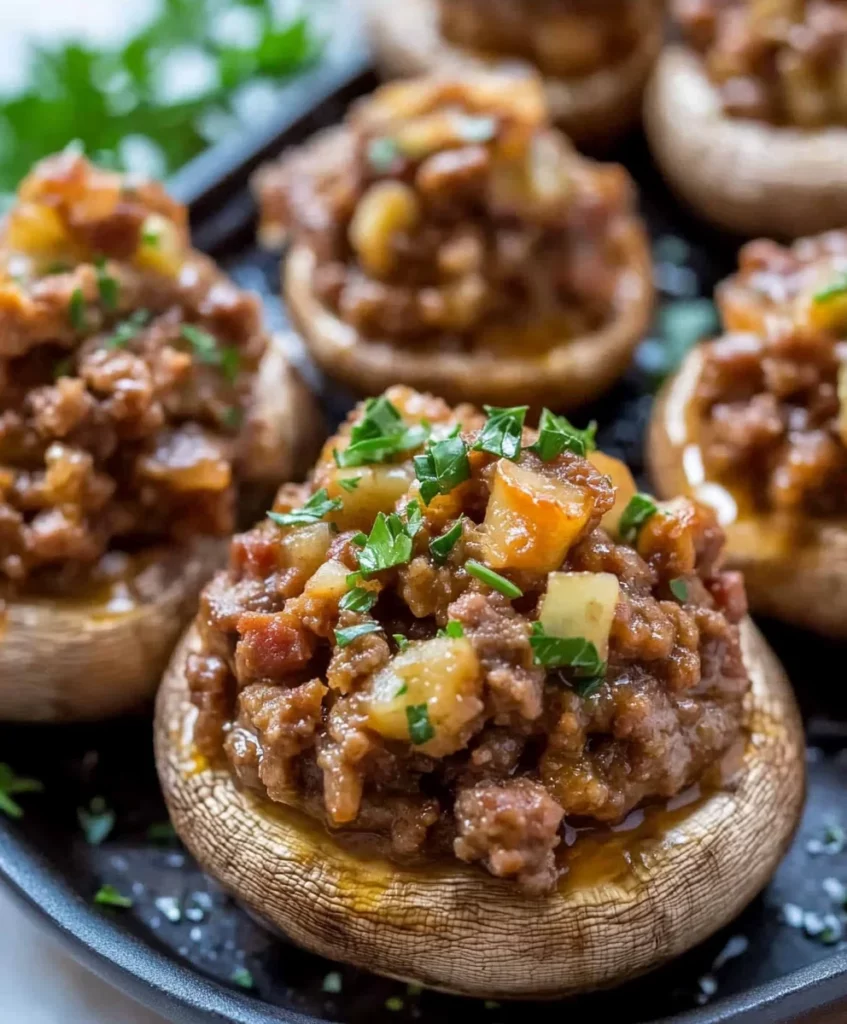 Sausage Stuffed Mushrooms Recipe