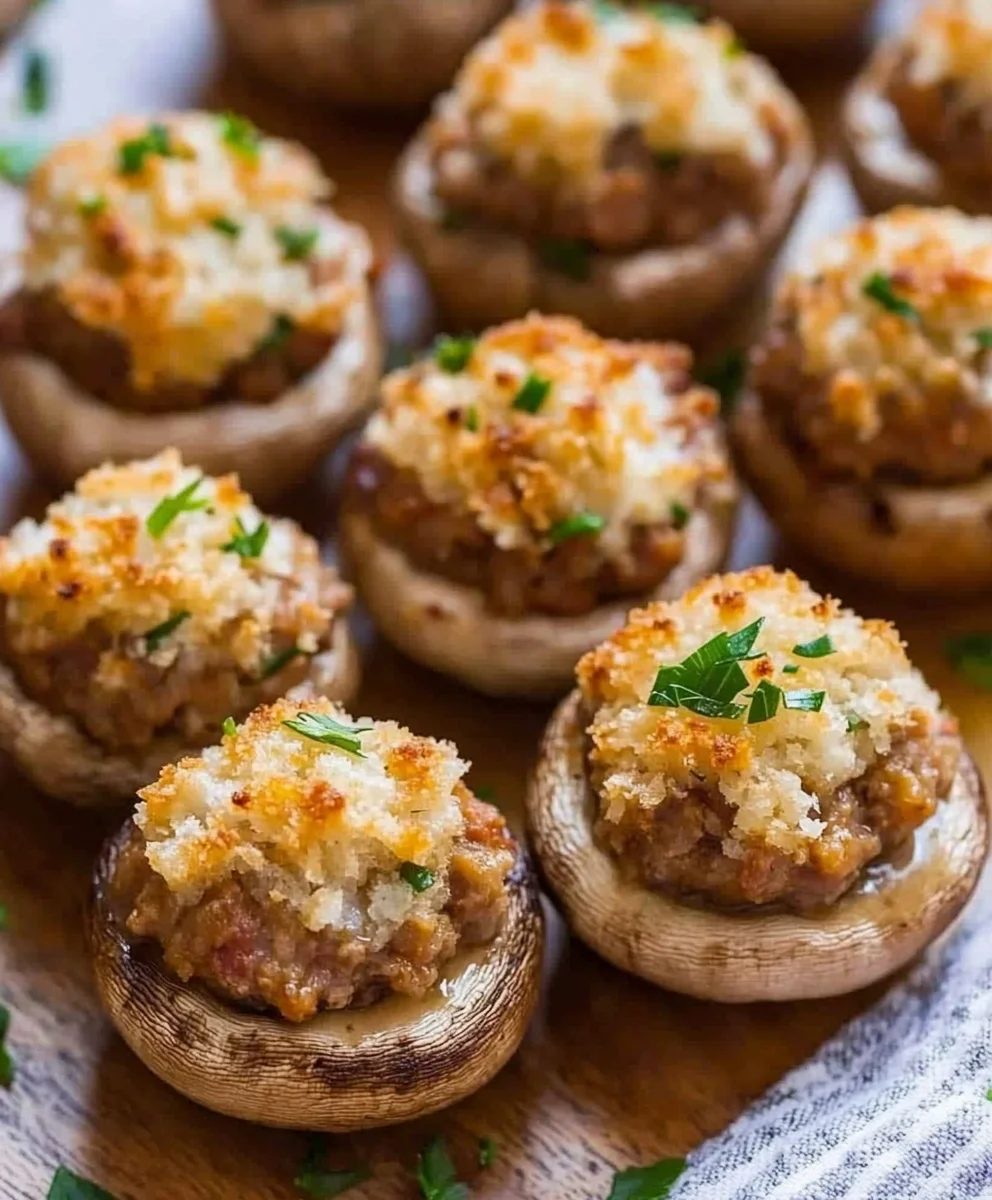 Sausage Stuffed Mushrooms Recipe