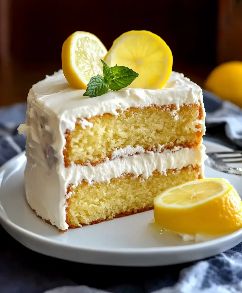 Limoncello Ricotta Cake (Frosted Italian Lemon Cake)