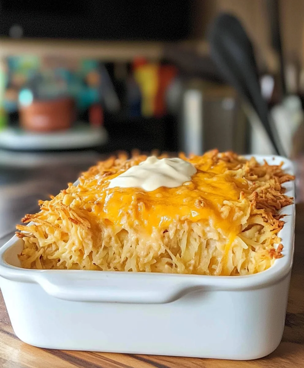 Copy Cat Cracker Barrel Hashbrown Casserole Recipe