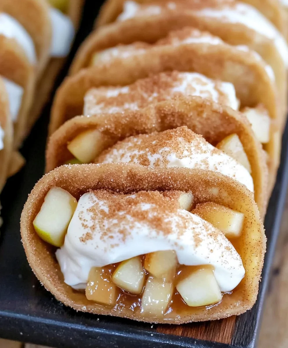 Apple Cheesecake Tacos