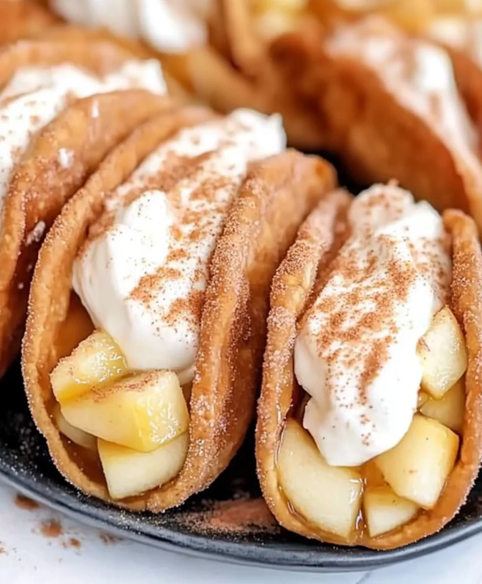 Apple Cheesecake Tacos