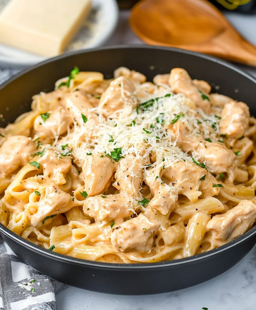 Creamy Garlic Chicken Pasta