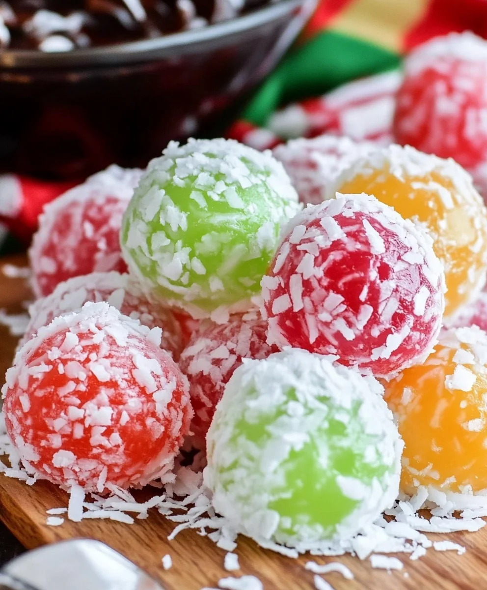 Mom’s Christmas Jello Balls
