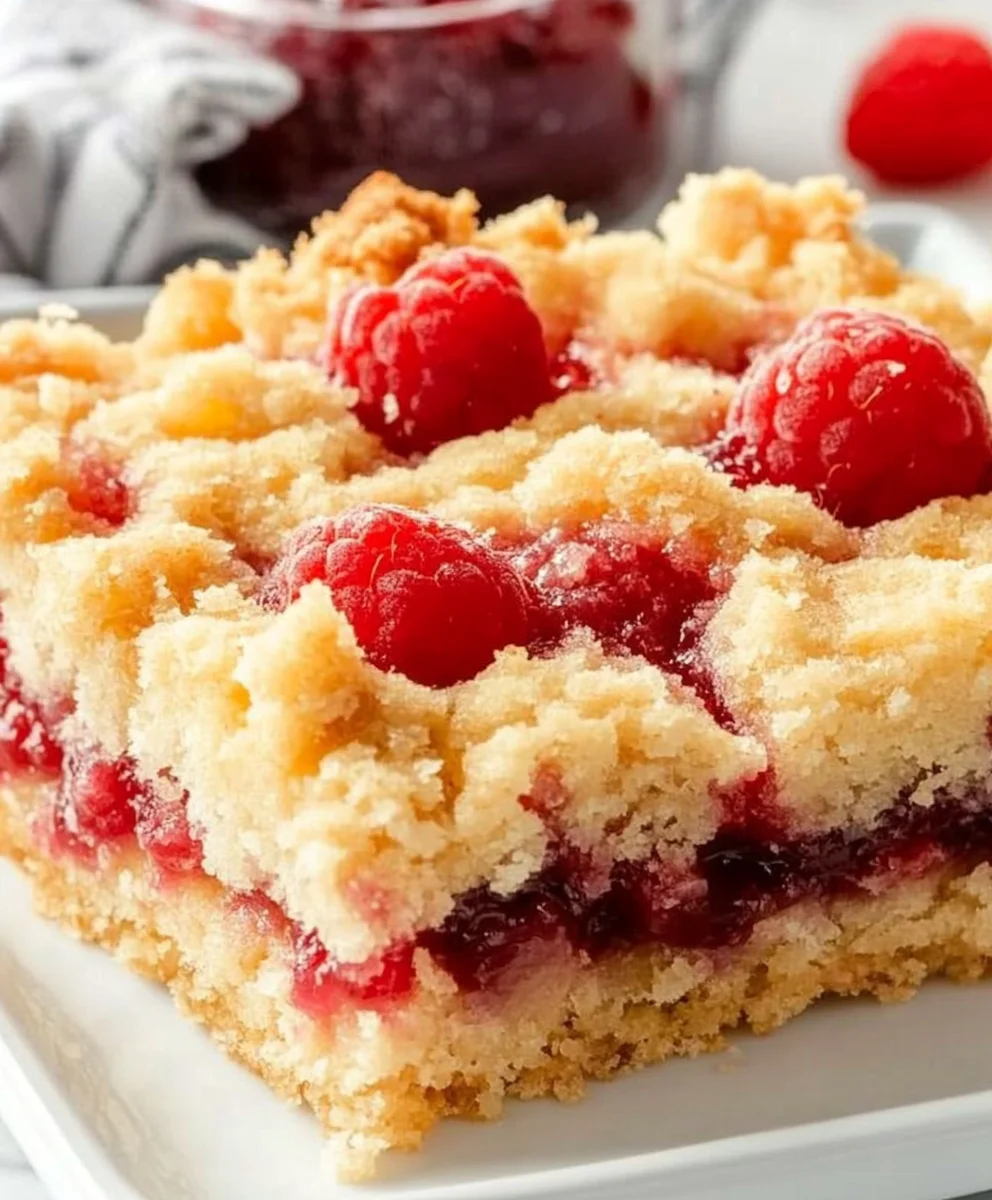 Fabulous Five Ingredient Raspberry Bars