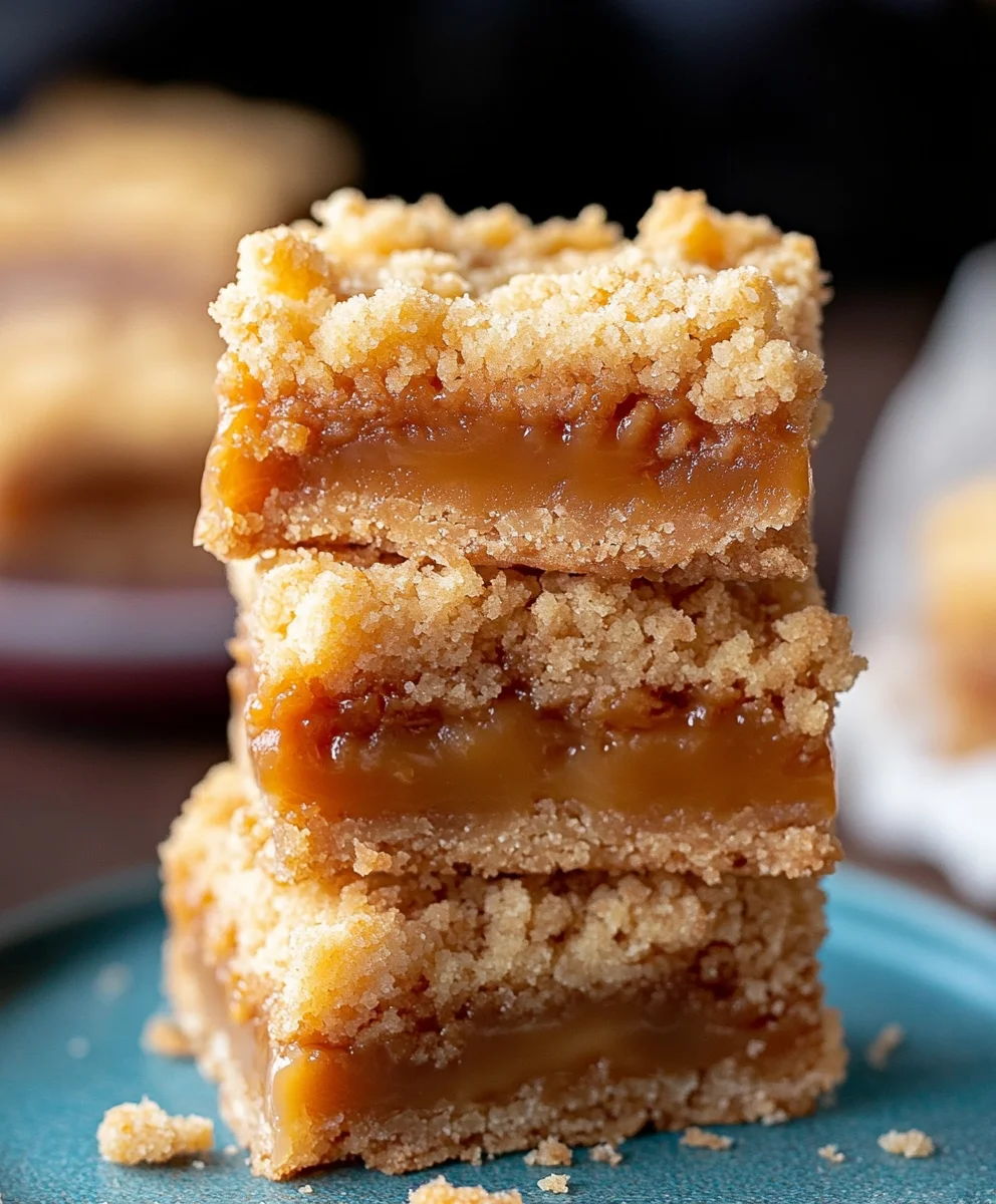 Salted Caramel Crumb Bars