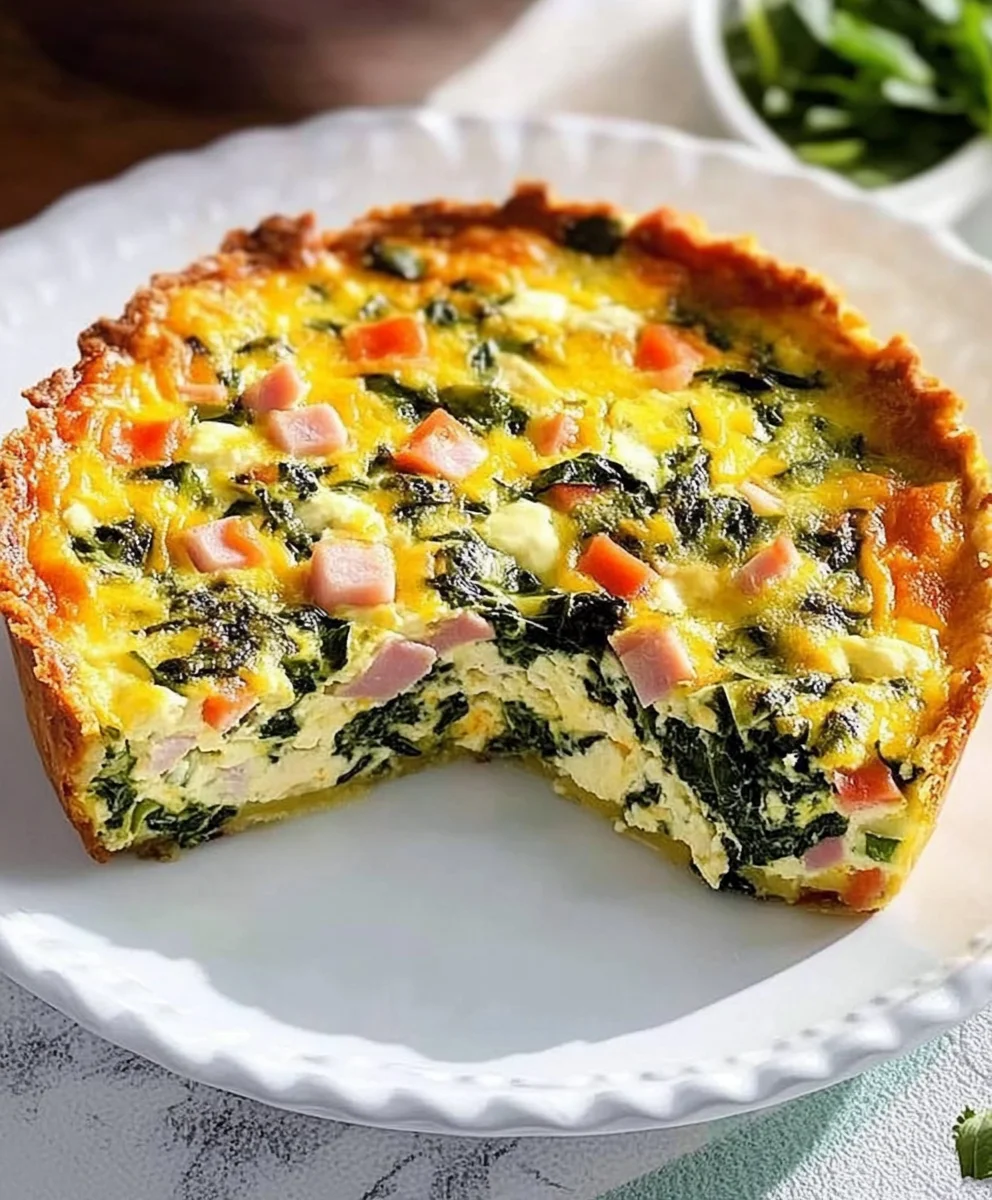 Crustless Spinach Quiche