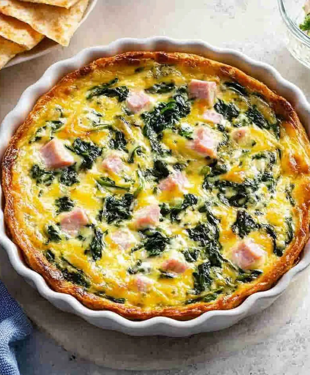Crustless Spinach Quiche
