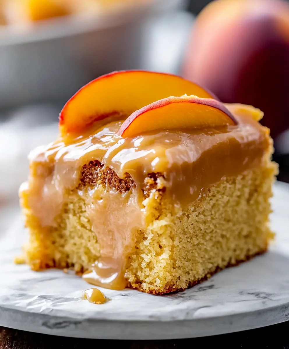 Brown Sugar Peach Cake
