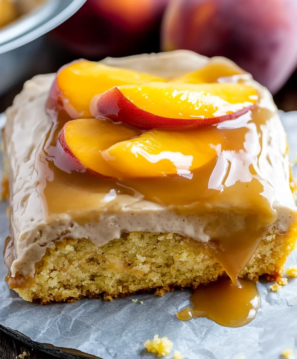 Brown Sugar Peach Cake