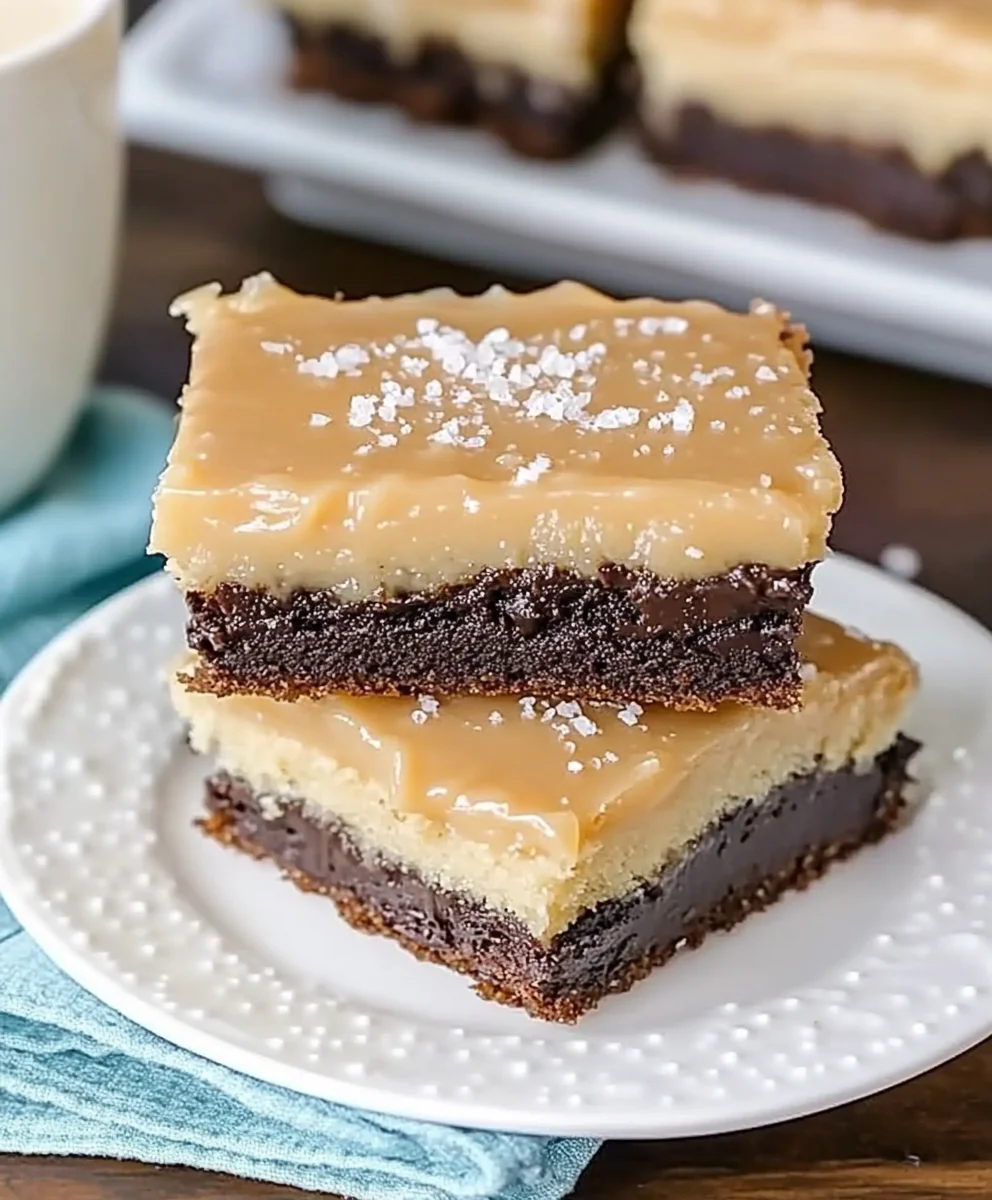 Salted Caramel Chocolate Sugar Cookie Bars