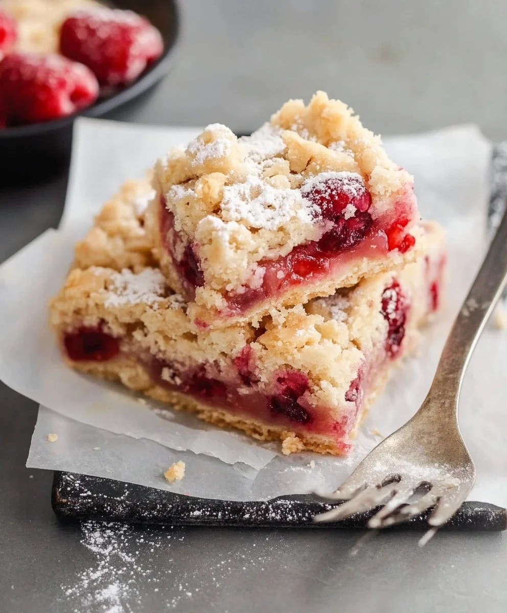 Raspberry Crumble Bars