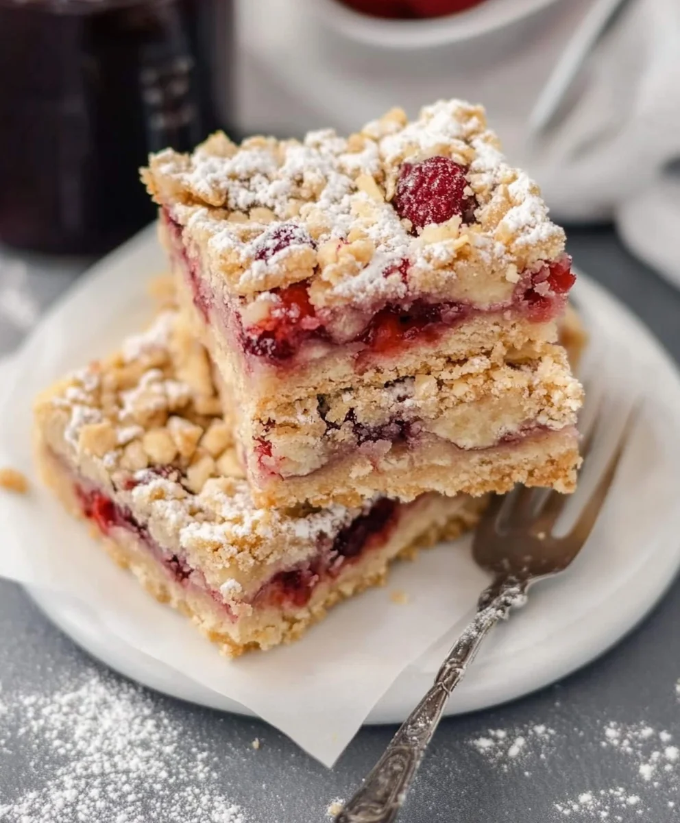Raspberry Crumble Bars