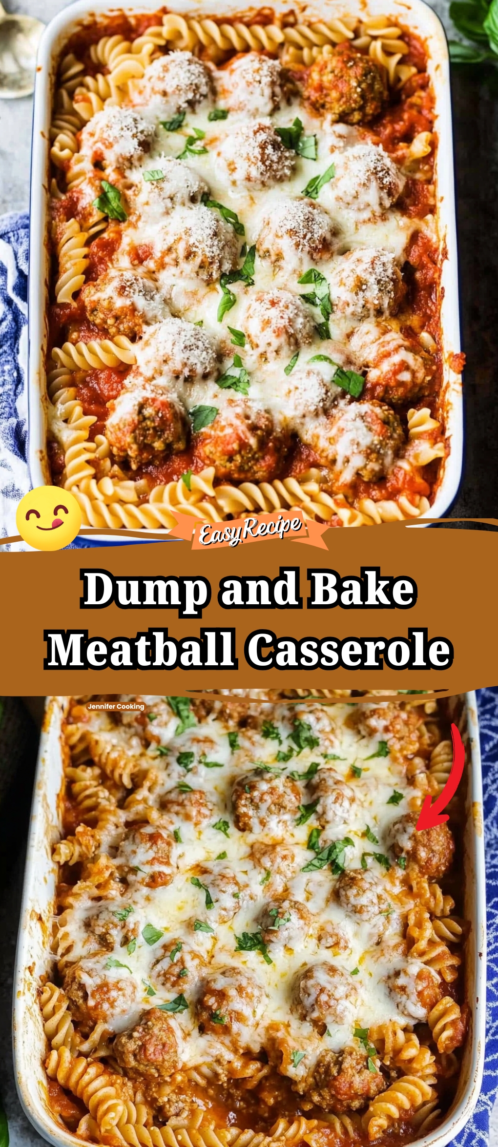 Dump and Bake Meatball Casserole