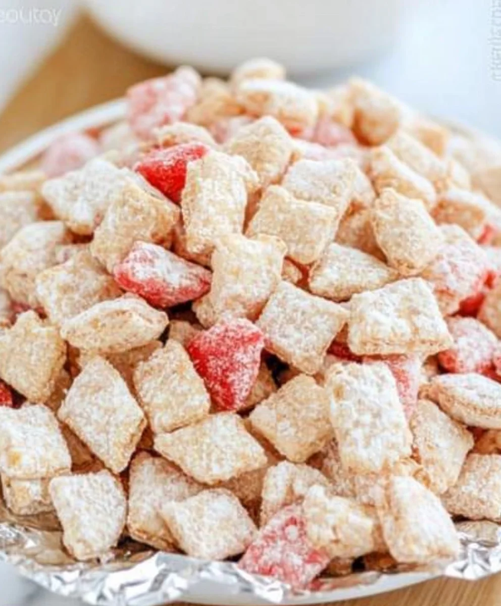 Cherry Cheesecake Puppy Chow