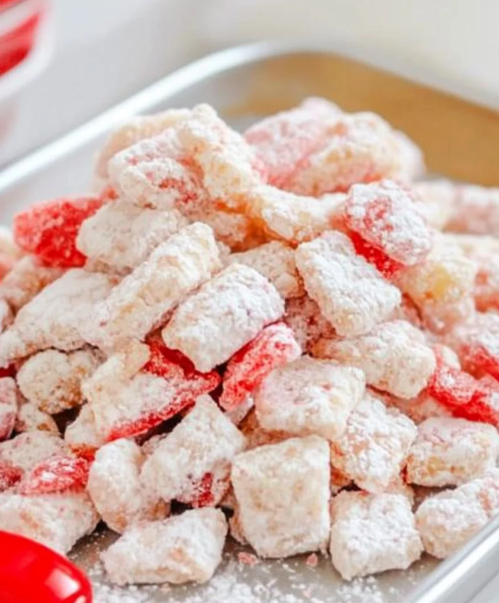 Cherry Cheesecake Puppy Chow
