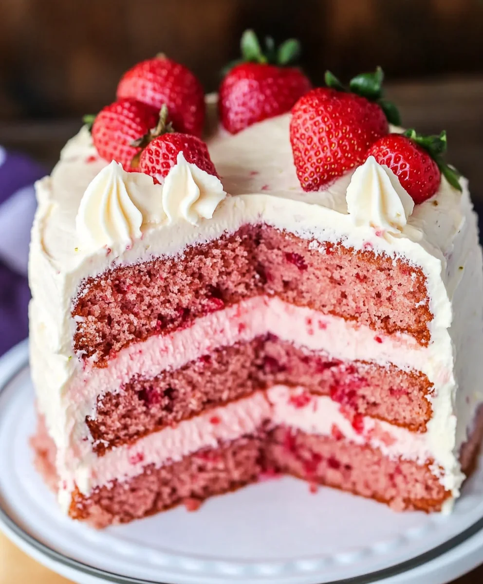 Fresh Strawberry Cake