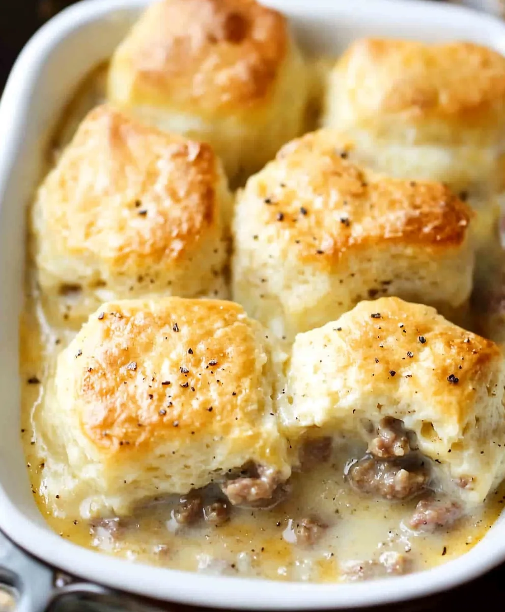 Biscuits and Gravy Casserole
