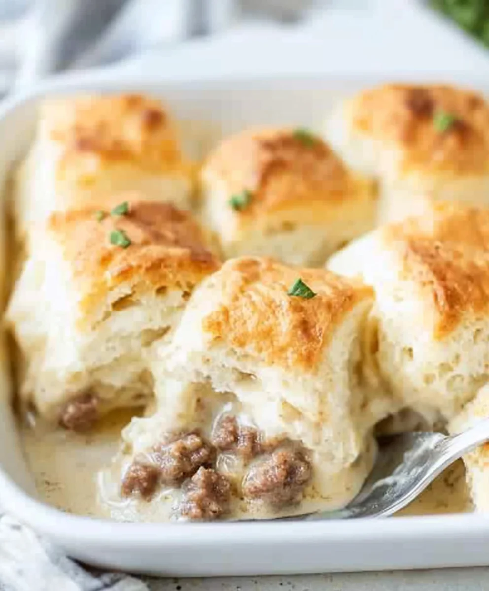 Biscuits and Gravy Casserole