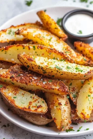 Baked Garlic Parmesan Potato Wedges