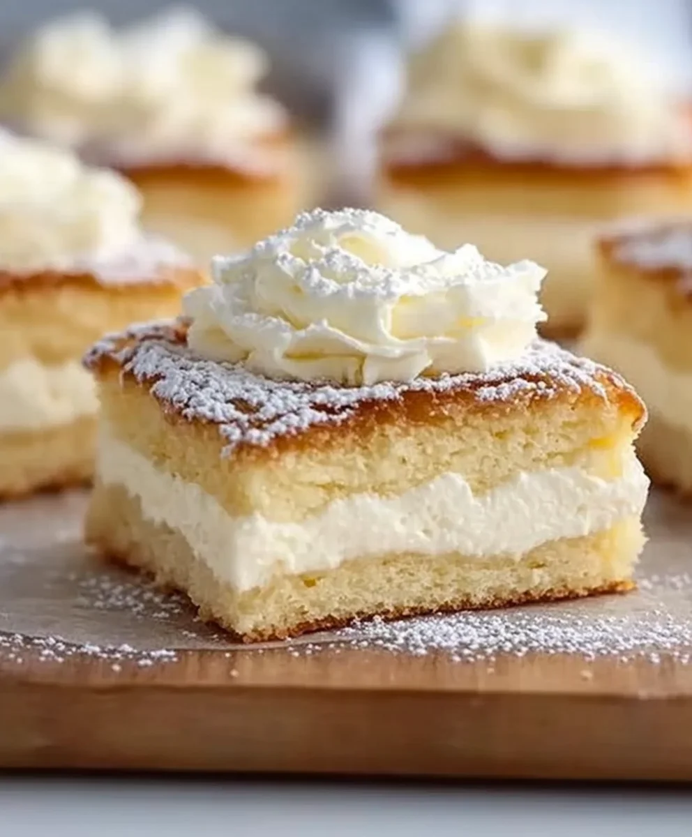 Vanilla Custard Cream Squares